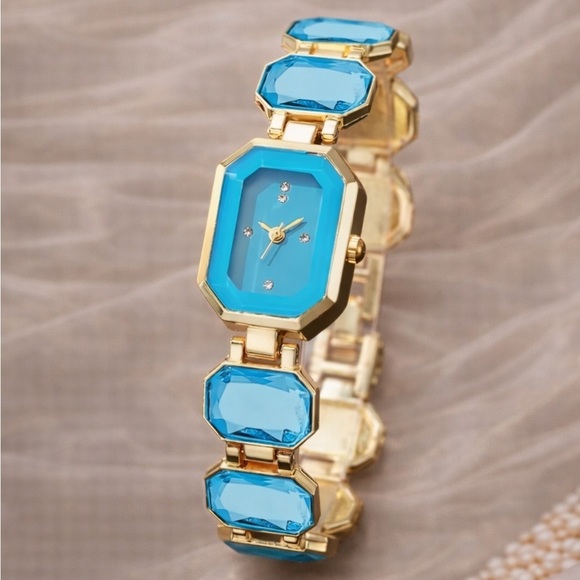 Golden Sapphire Turquoise Classic Wristwatch main image 5